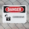 Signmission Corrosive Danger Sign, Plastic, 10in W x 7in L, 2PK OS-2PACK-DS-P-710-L-2003 - alternate 8